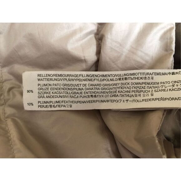 Ultralight Stradivarius Lightweight Puffer Feather Jacket SZ M - Picture 13 of 14